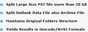 Split Large Outlook PST Files