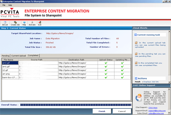 SharePoint Migration Tool Screenshot