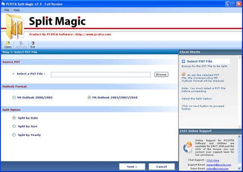 PST Split Tool Free 2.3